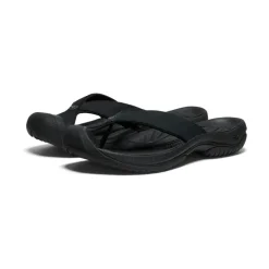 Sandales*KEEN Waimea Leather Flip-Flop Pour Homme  |   Black/Black