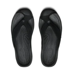 Sandales*KEEN Waimea Leather Flip-Flop Pour Homme  |   Black/Black