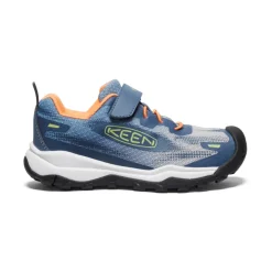 Chaussures*KEEN Wanduro Speed Hiking Shoe Pour Enfants  |  Vintage Indigo/Tangerine VintageIndigo/Tangerine
