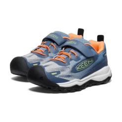 Chaussures*KEEN Wanduro Speed Hiking Shoe Pour Enfants  |  Vintage Indigo/Tangerine VintageIndigo/Tangerine