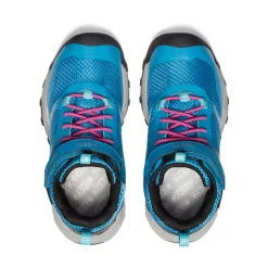 Bottes*KEEN Wanduro Waterproof Boot Pour Enfants  |  Fjord Blue/Fuchsia Purple FjordBlue/FuchsiaPurple