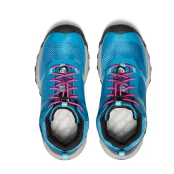 Bottes*KEEN Wanduro Waterproof Boot Pour Jeunes  |  Fjord Blue/Fuchsia Purple FjordBlue/FuchsiaPurple