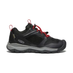 Chaussures*KEEN Wanduro Waterproof Shoe Pour Jeunes  |  Black/Ribbon Red Black/RibbonRed
