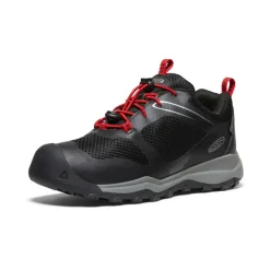 Chaussures*KEEN Wanduro Waterproof Shoe Pour Jeunes  |  Black/Ribbon Red Black/RibbonRed