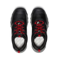 Chaussures*KEEN Wanduro Waterproof Shoe Pour Jeunes  |  Black/Ribbon Red Black/RibbonRed